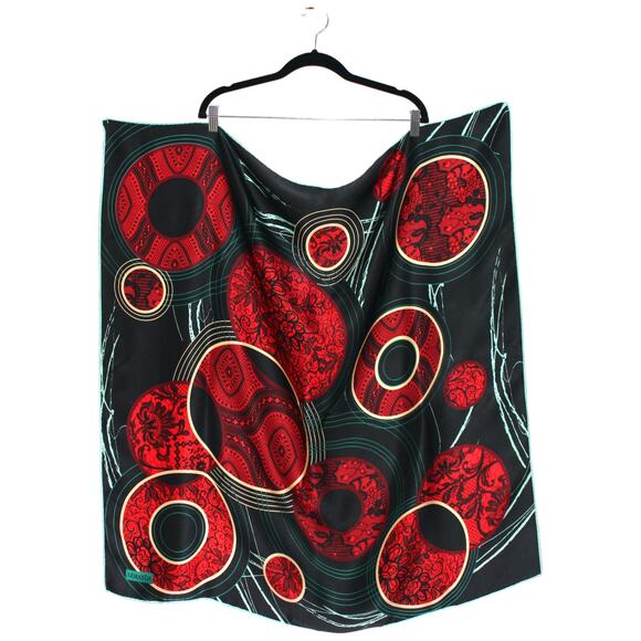 ARMANDA Accessories - 100% Silk Multi Color Patterned Square Large Scarf